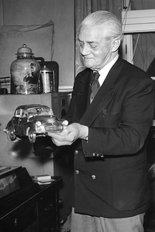 Lord Nuffield (William Morris) in his office in 1957