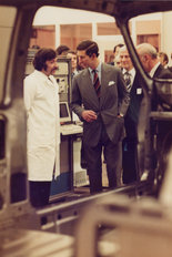 Prince Charles Metro launch 1980