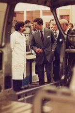 Prince Charles Metro launch 1980