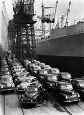 Morris cars for export 1949