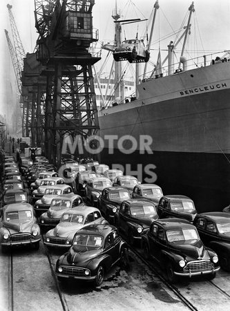 Morris cars for export 1949