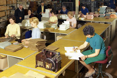 Cowley factory BMC 1966 Liaison Department