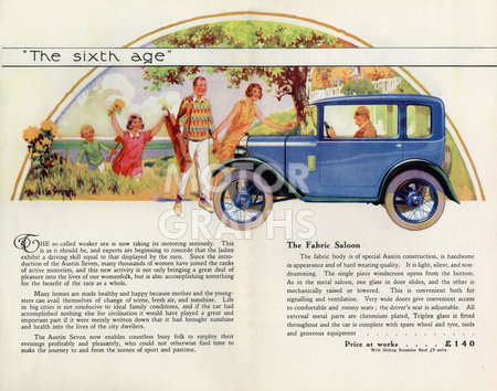 Austin Seven fabric saloon 1929