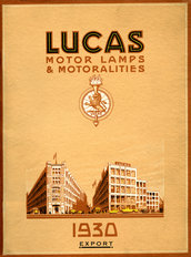 Lucas Industries 1930 sales catalogue (export)