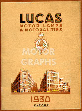 Lucas Industries 1930 sales catalogue (export)