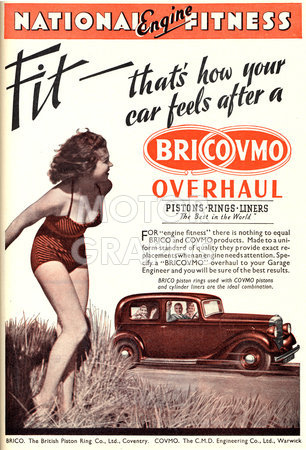 British Piston Ring Company advert 1939