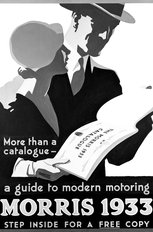 Poster Morris cars 1933