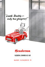 Henderson's sliding gear for garage doors