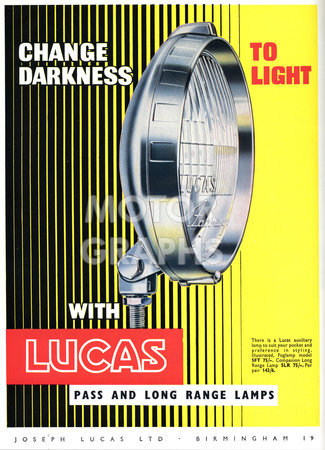 Lucas lamp 1961