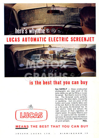 Lucas automatic screenjet 1962