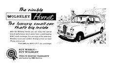 Wolseley Hornet (Mini) 1963