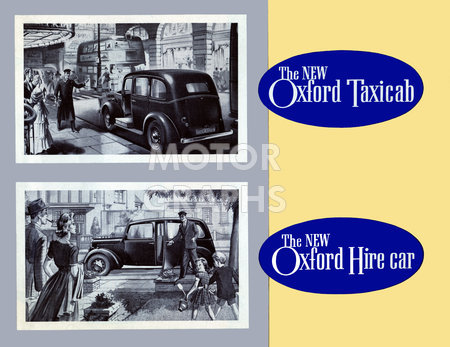 Morris Oxford taxicab and hire car 1950