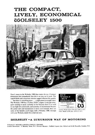 Wolseley 1500 Mk 3 1962