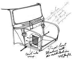 Sketch by Alec Issigonis 1957