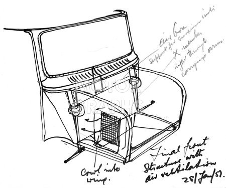 Sketch by Alec Issigonis 1957