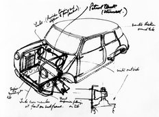 Sketch by Alec Issigonis 1963-1964