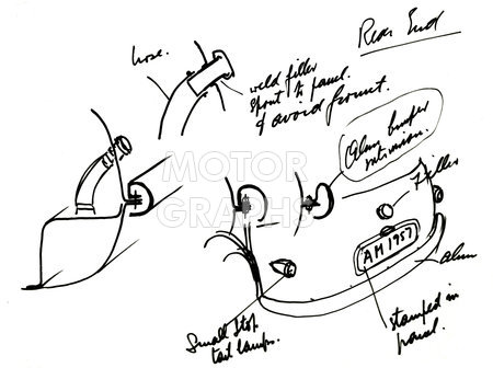 Sketch by Alec Issigonis 1957