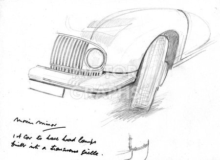 Sketch by Alec Issigonis 1944