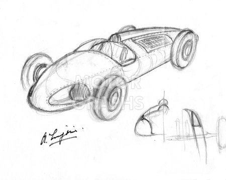 Sketch by Alec Issigonis 1930s