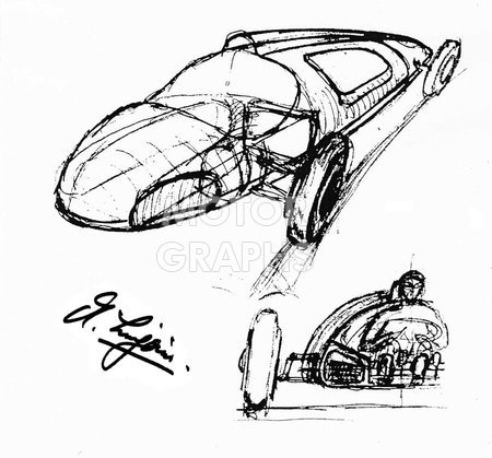 Sketch by Alec Issigonis 1930s