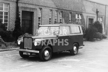 Road Rover Prototype outside Rover Company offices at Solihull