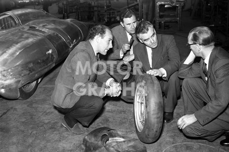 Stirling Moss and Syd Enever 1957