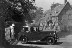 Standard A10 Saloon 1936 in country village