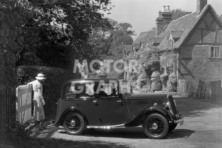 Standard A10 Saloon 1936 in country village