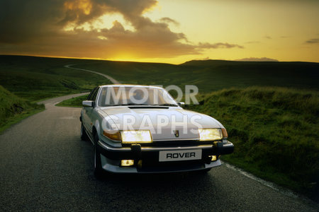 Rover SD1 3500 Vitesse 1983 in the sunset