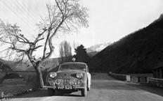 TR3A in French Alps 1957