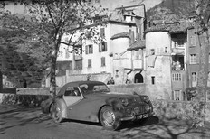 TR3A at Entrevaux 1957