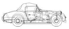 Austin Healey Sprite Mk I (Frogeye) 1958