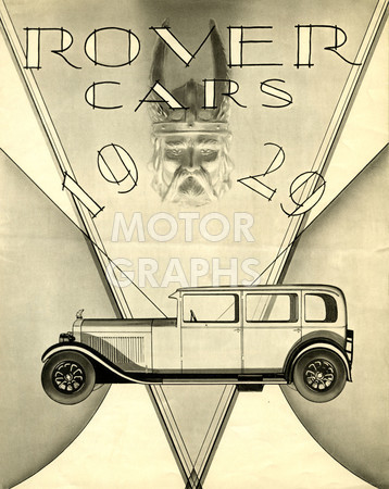 Rover model range 1929