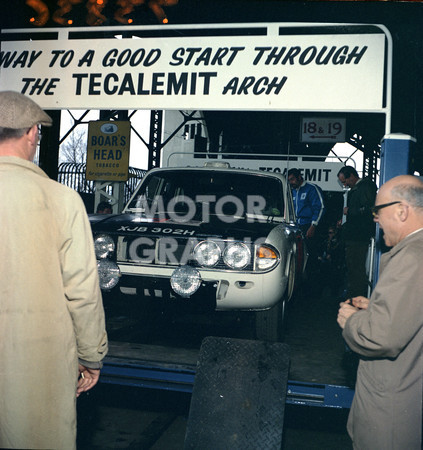 World Cup Rally starting line 1970