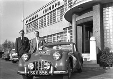 Triumph TR3 rally car 1958