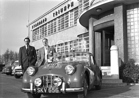 Triumph TR3 rally car 1958