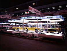 Triumph Motor Show stand 1972