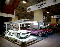 Triumph 'Liverpool' Motor Show stand 1974