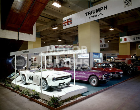 Triumph 'Liverpool' Motor Show stand 1974