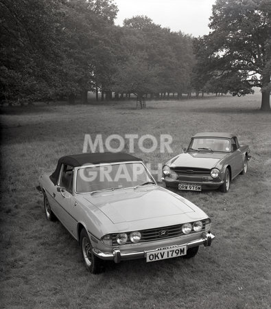 Triumph Stag and TR6 1974