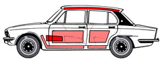 Triumph Dolomite line drawing 1977