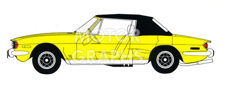 Triumph Stag line drawing 1976