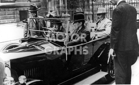 Winston Churchill and Stanley Baldwin in Wolseley 1930s
