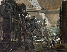 BMIHTOil Painting Longbridge Press Shop