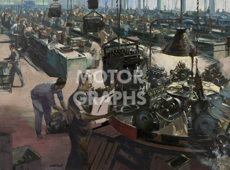 BMIHTOil Painting Longbridge Engine Shop