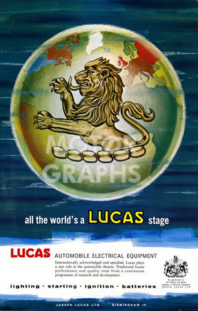 Lucas Advertisement All The World 1967