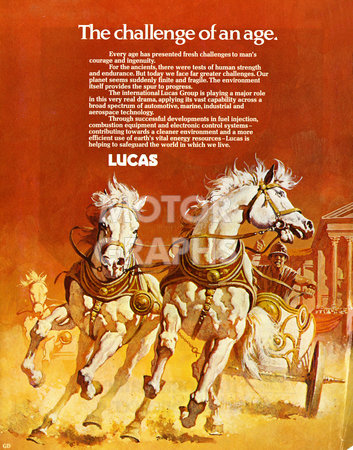 Lucas Advertisement Challenge Of An Age 1974