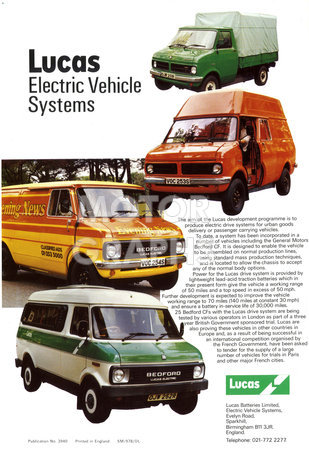 Lucas Electrical Vehicle Systems