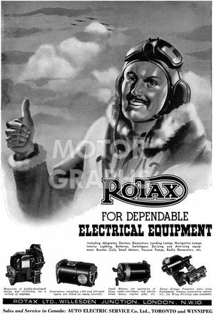 Lucas WWII Rotax Advertisement 1940