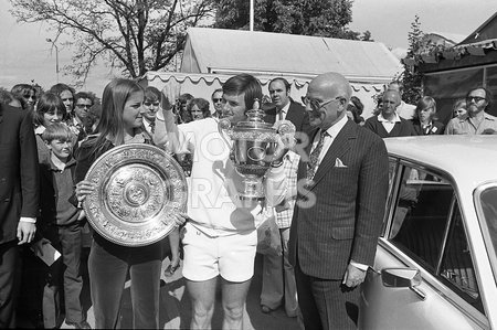 Jimmy Connors with Chris Evert and Lord Stokes